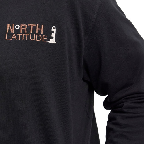 detail Mikina North Cotton Black