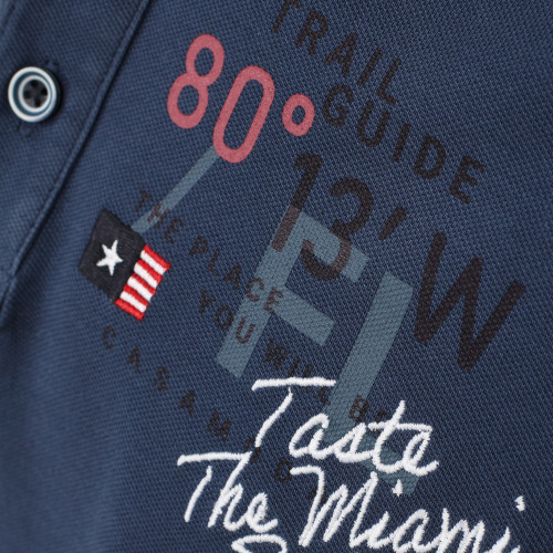 detail Polo Triko Casamoda Miami Spirit