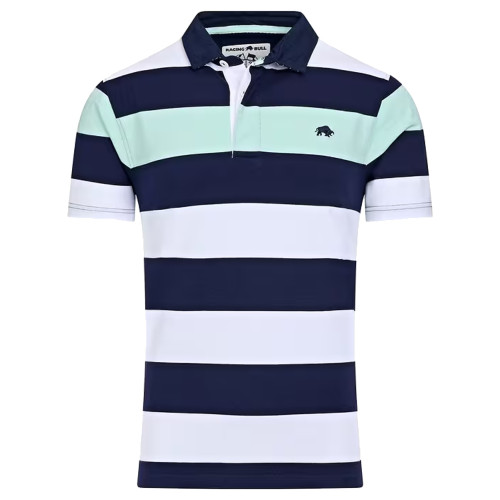 detail Polo Triko Raging Bull Irregular Rugby