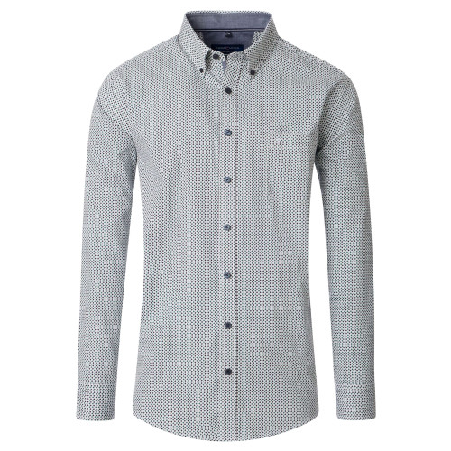 detail Košile Casamoda Petrol Pattern